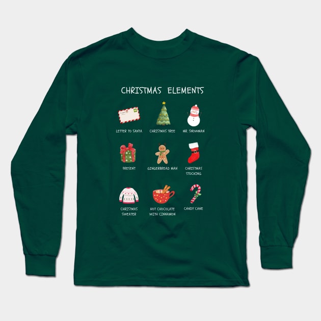 Merry Christmas Long Sleeve T-Shirt by Somethingstyle